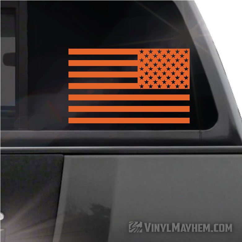 Flag reversed vinyl sticker online