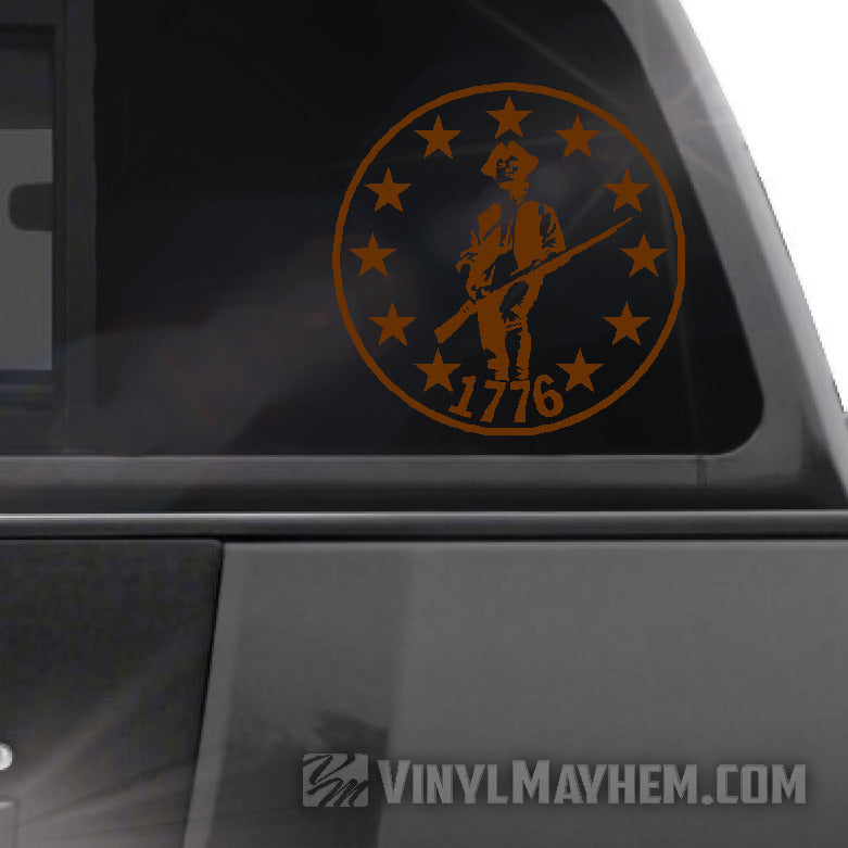 Minuteman 1776 vinyl stickers 