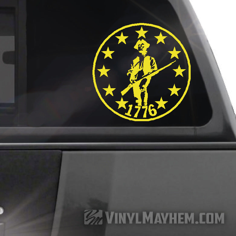 buy Round Minuteman Sticker