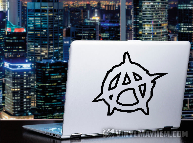 Anarchy outlined vinyl sticker