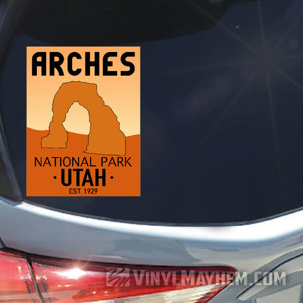 Arches National Park Moab Utah Delicate Arch sticker - Vinyl Mayhem