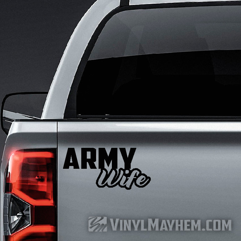 buy Army Wife vinyl sticker
