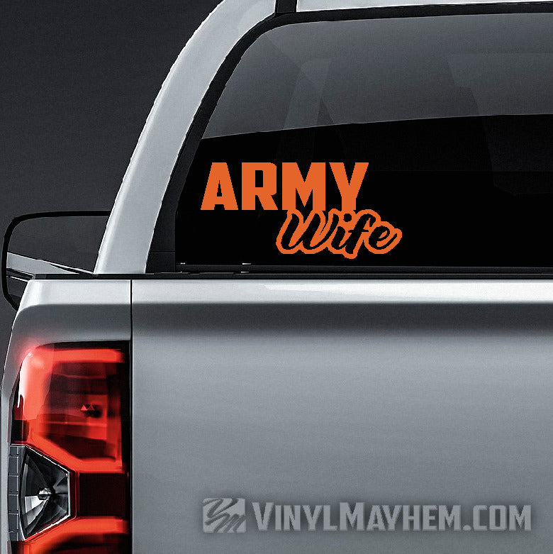 buy best Army Wife vinyl sticker online