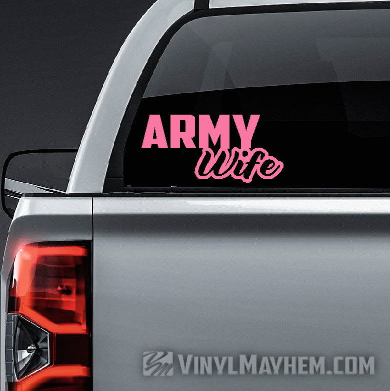 buy best Army Wife vinyl sticker