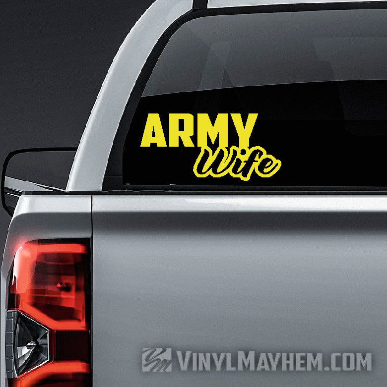 buy Army Wife vinyl sticker online