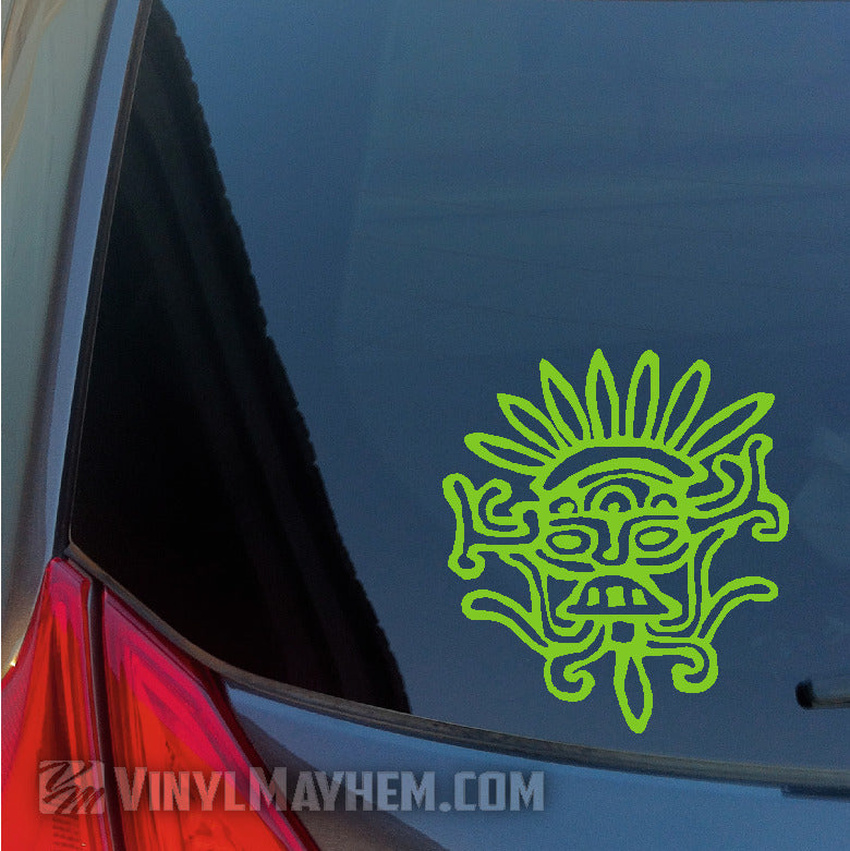 Aztec Mask vinyl stickers 
