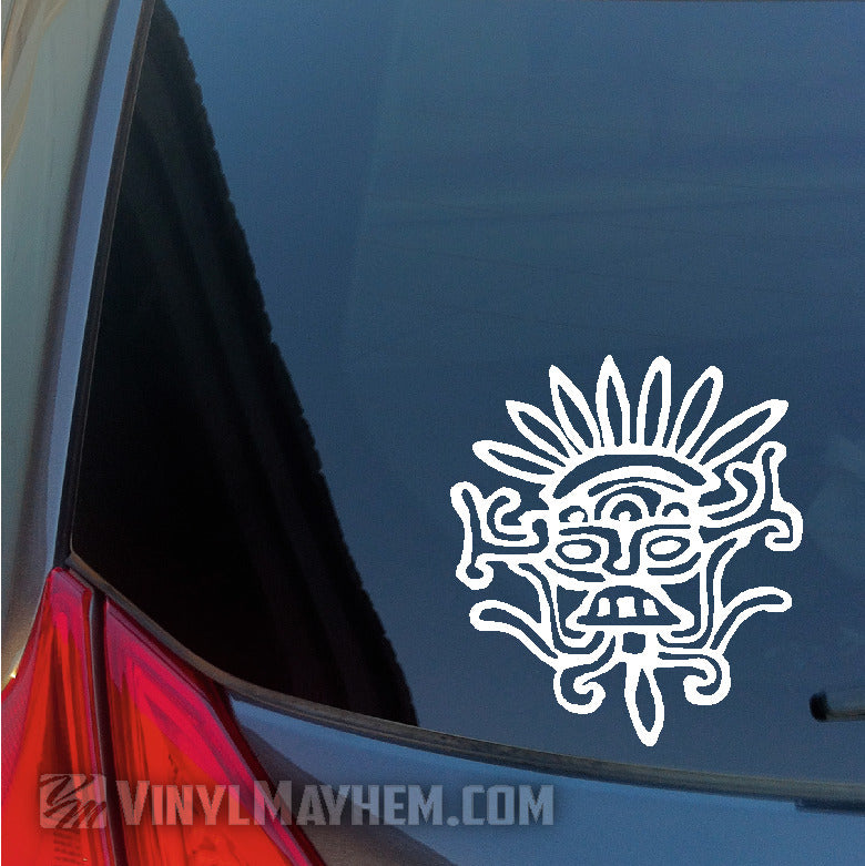 Aztec Mask vinyl stickers in CA