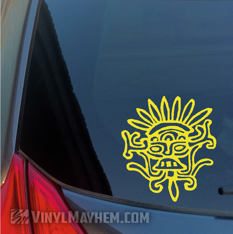 best Aztec Mask vinyl sticker online