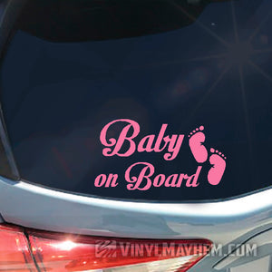 Baby On Board Car Decal – Fleek