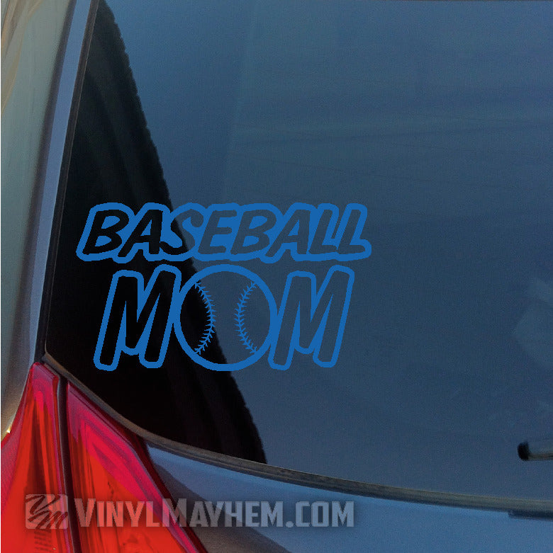 Baseball Mom vinyl stickers in Hesperia