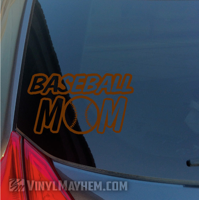 Baseball Mom vinyl stickers online in Hesperia