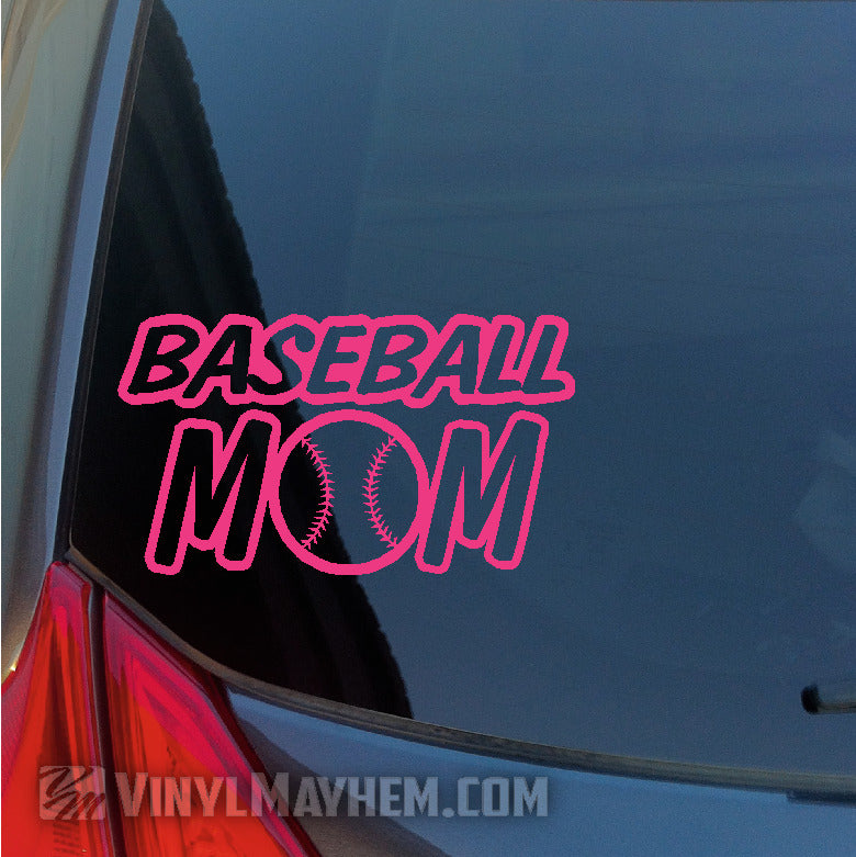 Baseball Mom vinyl stickers online