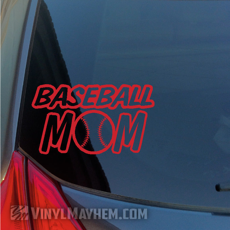 shop online Baseball Mom vinyl stickers