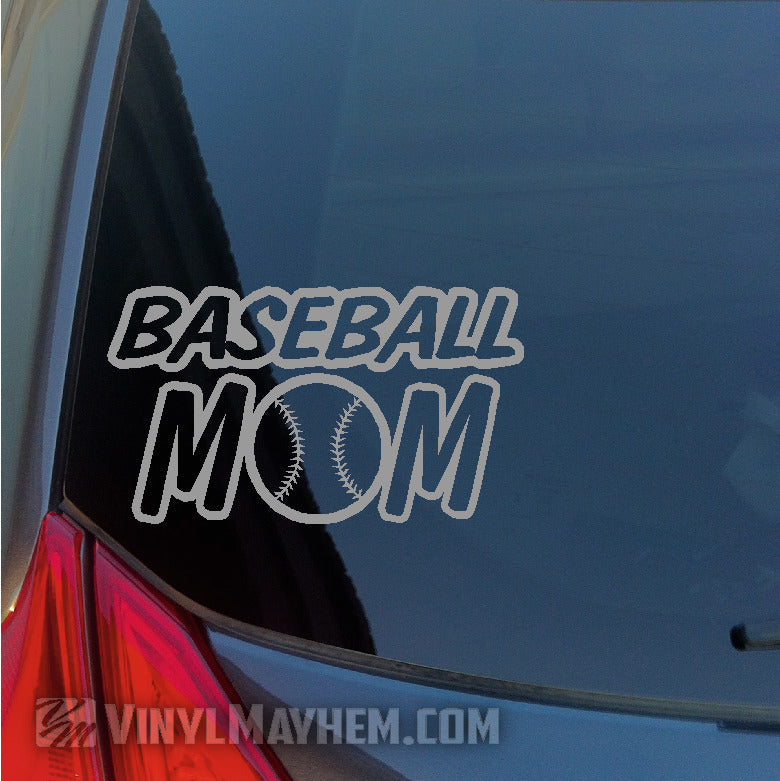 Baseball Mom vinyl sticker online