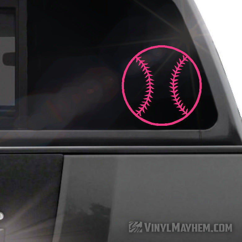 buy Baseball outline vinyl sticker online 