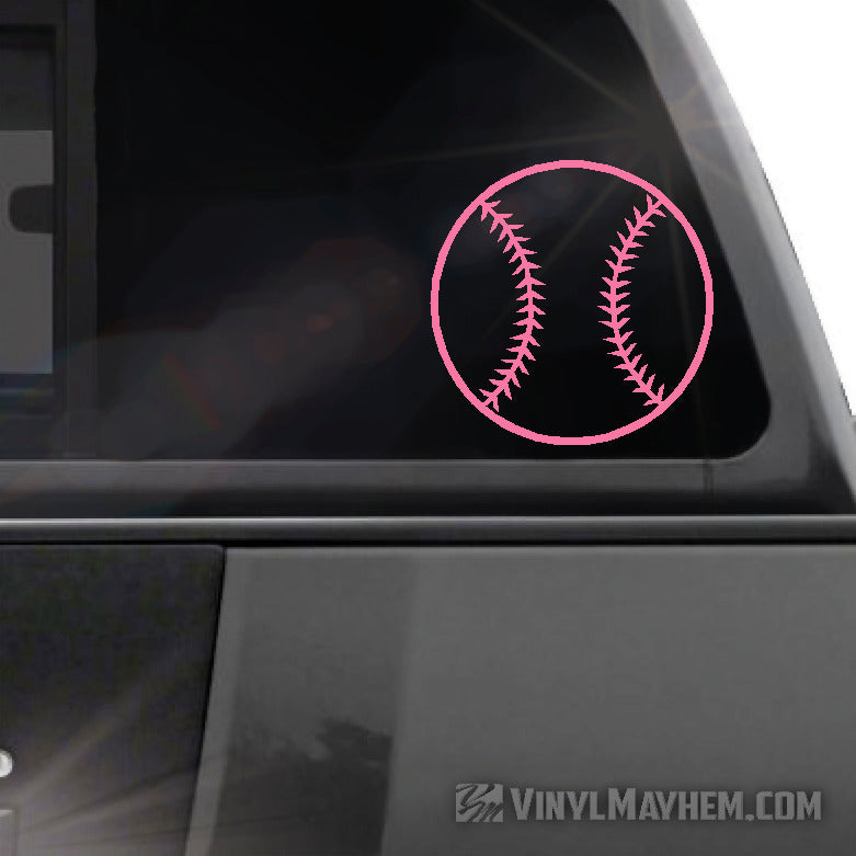 Baseball outline vinyl stickers online