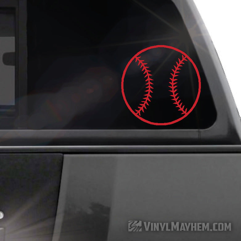 shop Baseball outline vinyl stickers