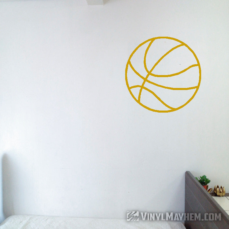 Basketball outline vinyl stickers online