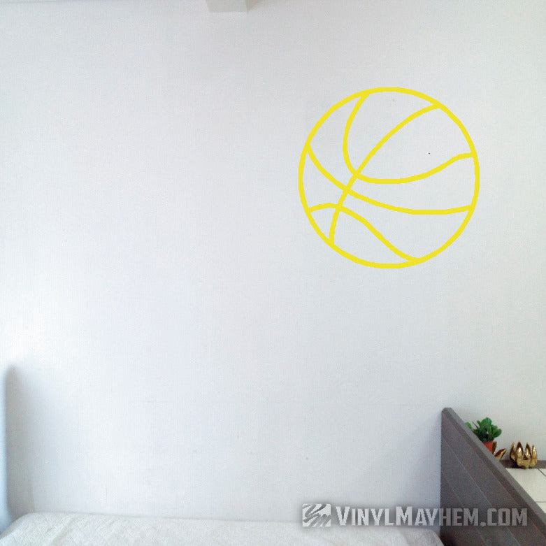 shop Basketball outline vinyl sticker