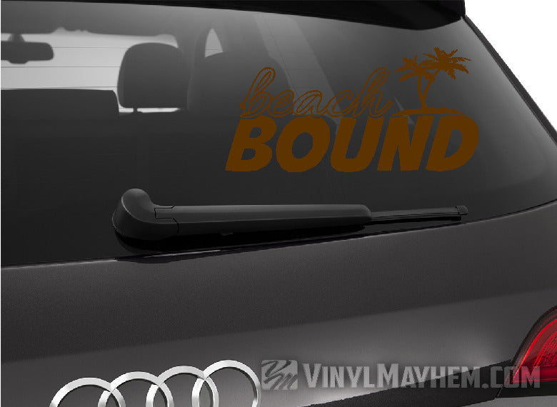 Beach Bound with Palm Trees vinyl sticker online