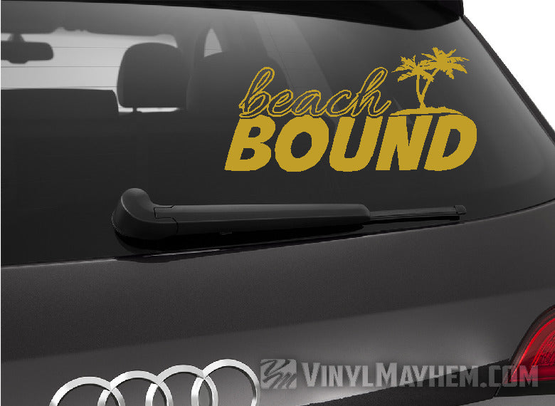 buy Beach Bound with Palm Trees vinyl sticker
