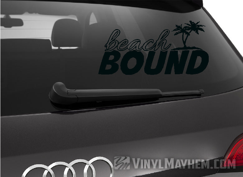 buy Beach Bound with Palm Trees vinyl stickers in Hesperia