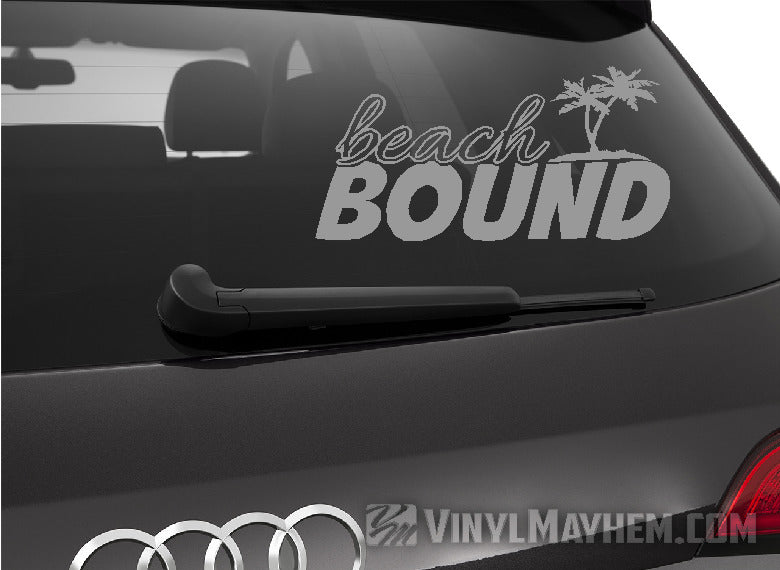 Beach Bound with Palm Trees vinyl sticker