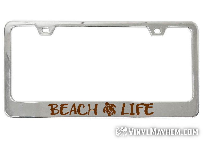 buy Beach Life license plate frame