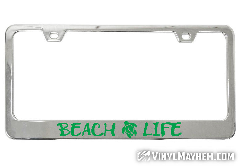Beach Life license plate frame online