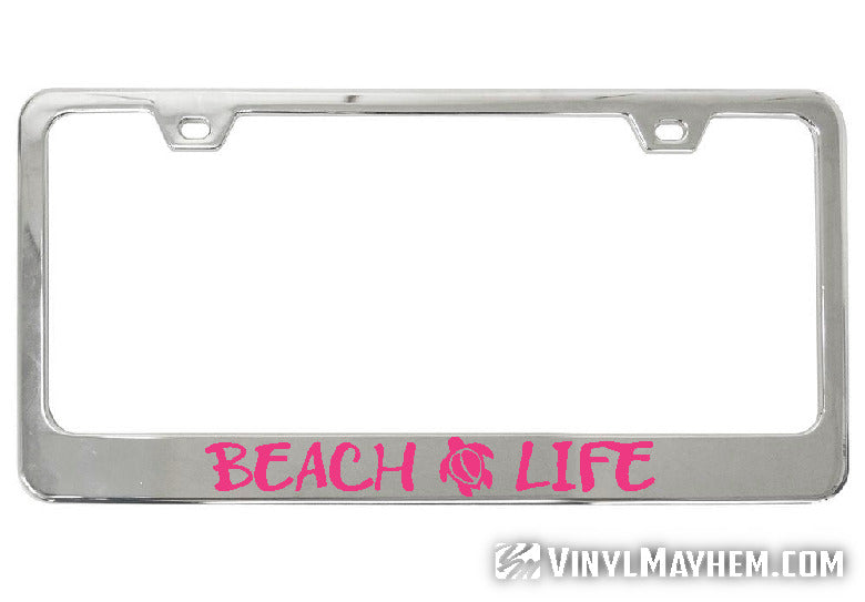Shop Beach Life license plate frame