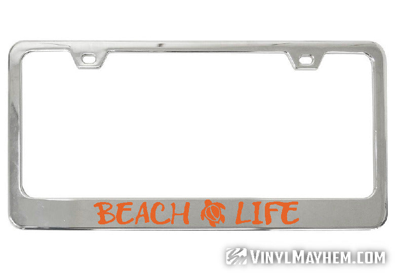 buy Beach Life license plate frame