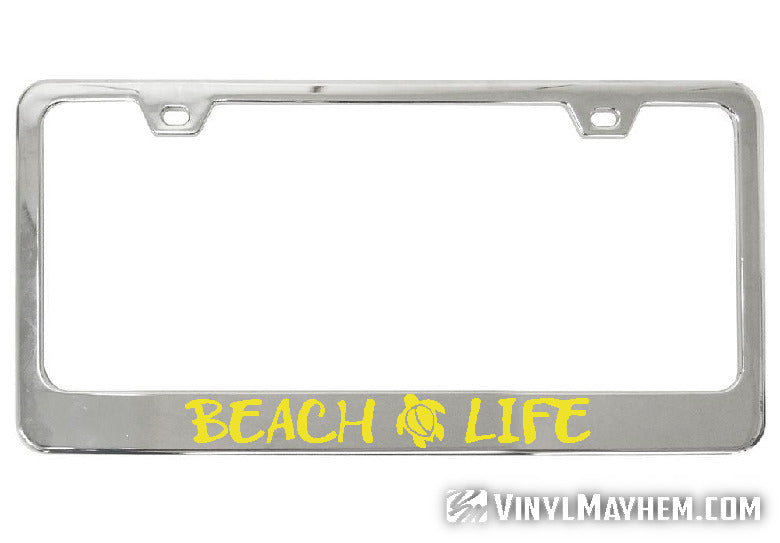 Online Beach Life license plate frame heasperia