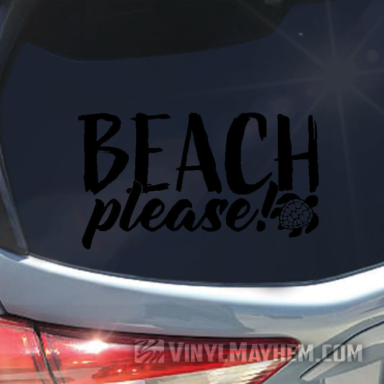 buy Beach Please with Turtle sticker