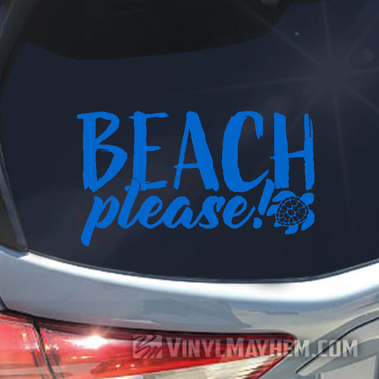 buy Beach Please with Turtle sticker online