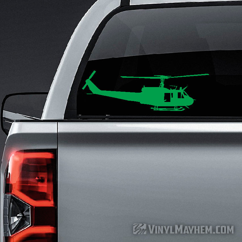 Bell UH-1 Huey Helicopter side profile vinyl sticker
