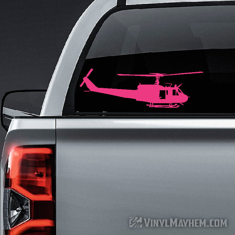 Bell UH-1 Huey Helicopter side profile vinyl sticker