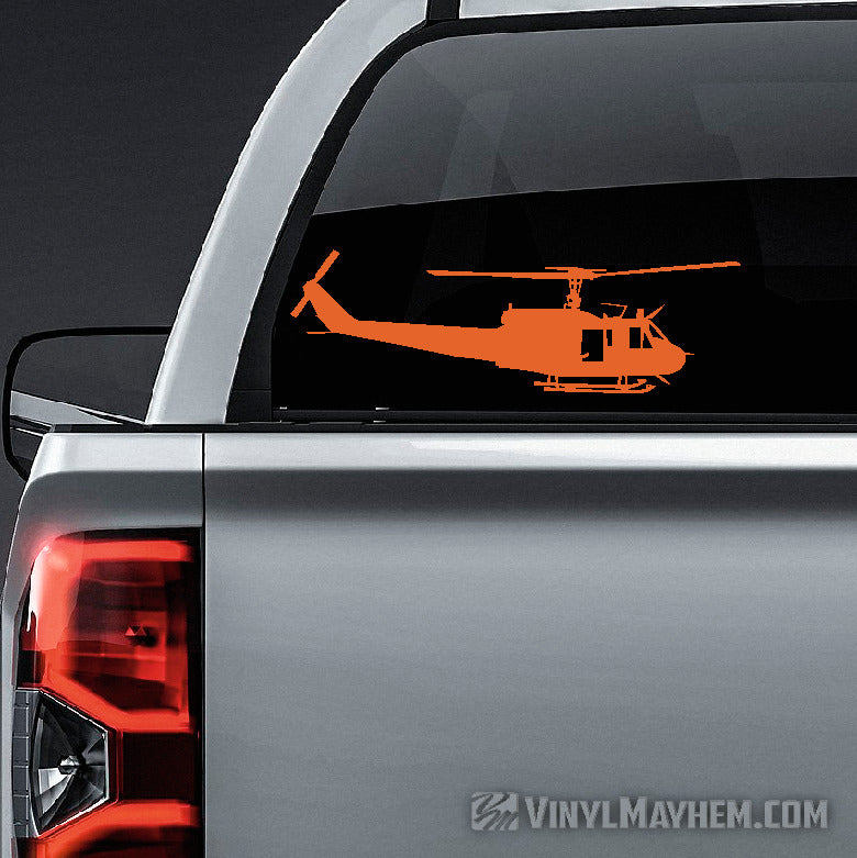 Bell UH-1 Huey Helicopter side profile vinyl sticker