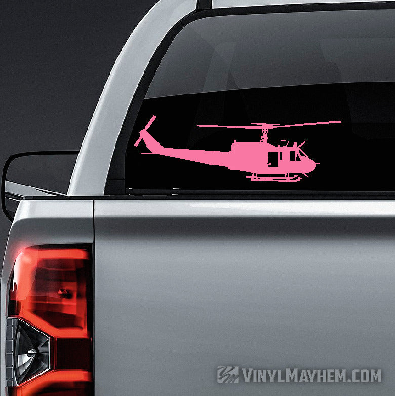 Bell UH-1 Huey Helicopter side profile vinyl sticker