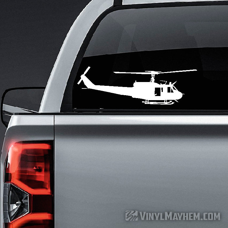 Bell UH-1 Huey Helicopter side profile vinyl sticker