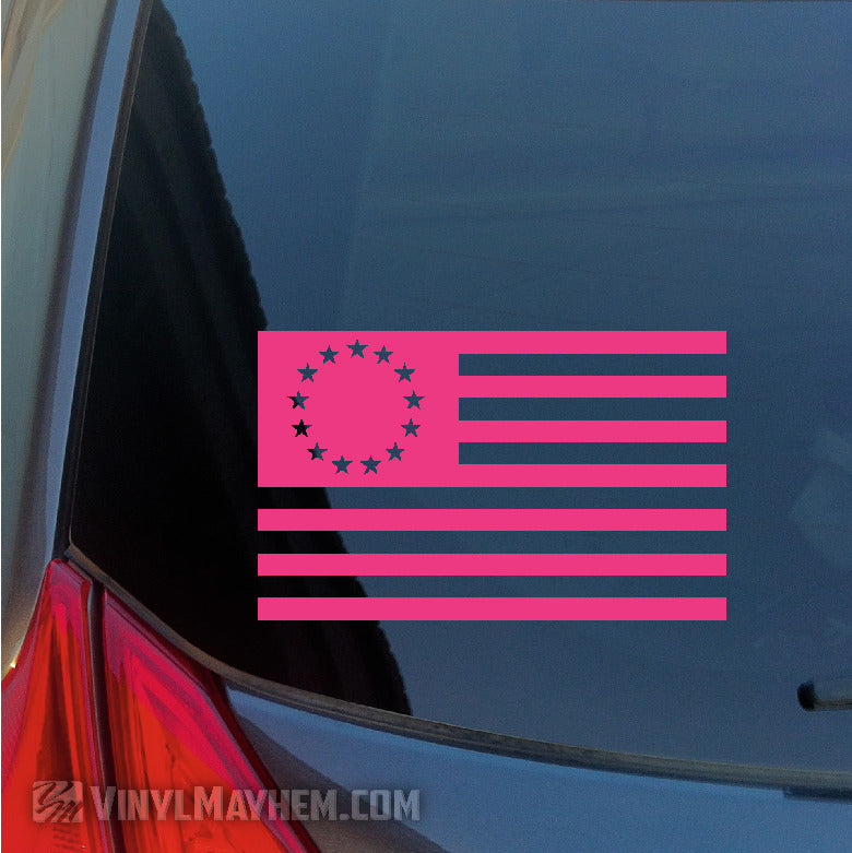Betsy Ross American Flag vinyl sticker