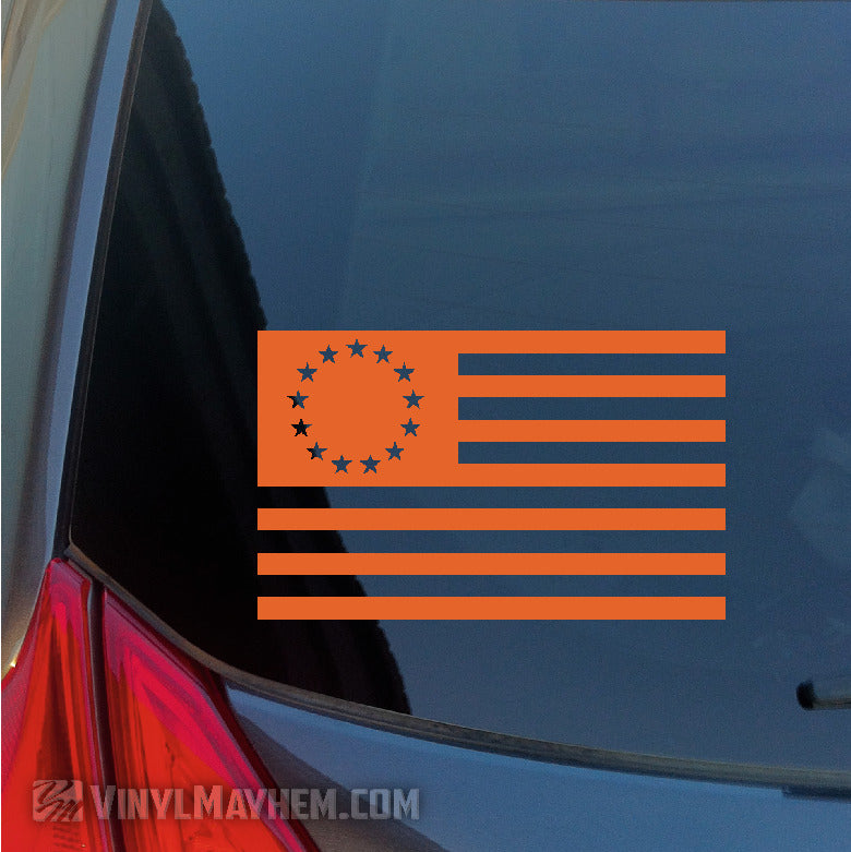 Betsy Ross American Flag vinyl sticker