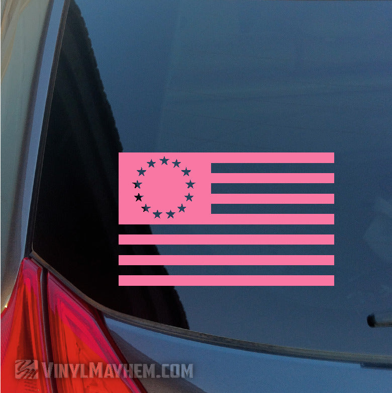 Betsy Ross American Flag vinyl sticker