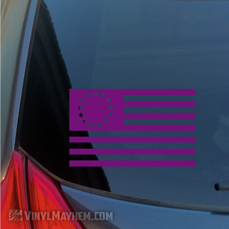 Betsy Ross American Flag vinyl sticker