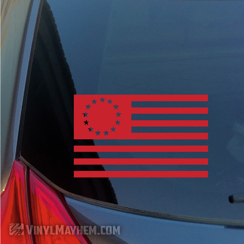 Betsy Ross American Flag vinyl sticker