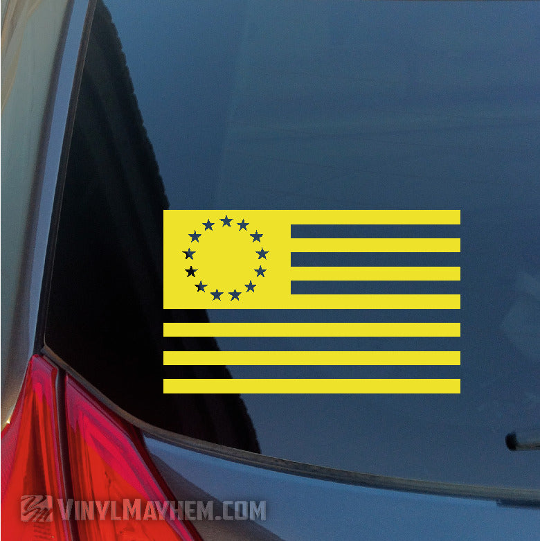 Betsy Ross American Flag vinyl sticker