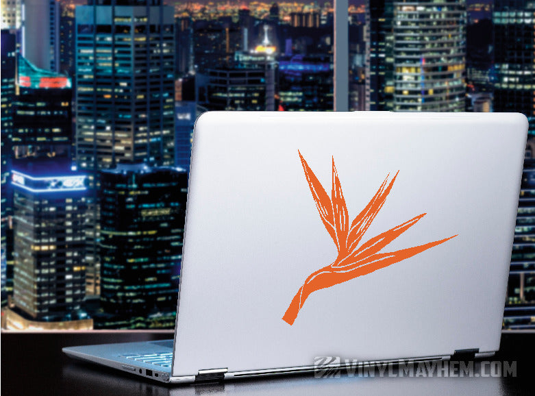 Bird of Paradise flower vinyl sticker