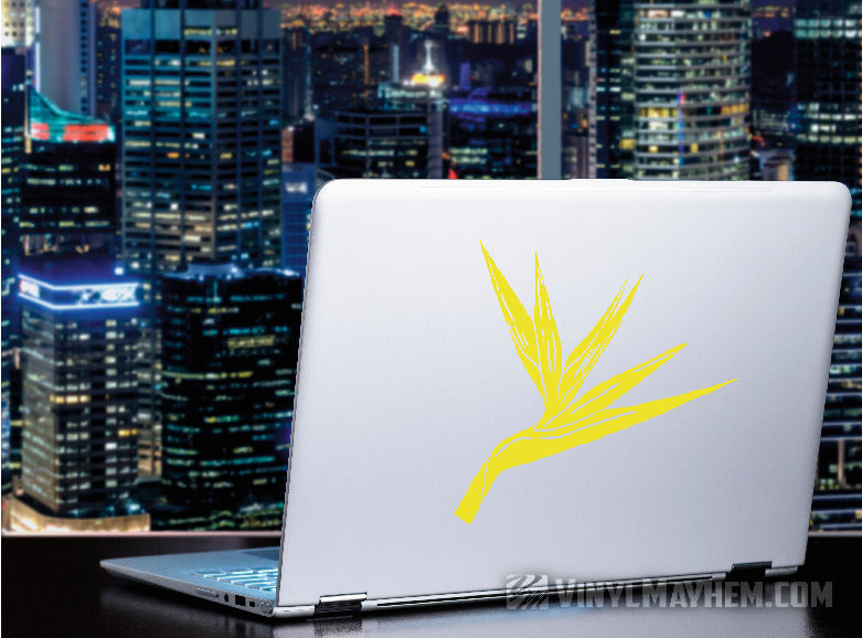 Bird of Paradise flower vinyl sticker