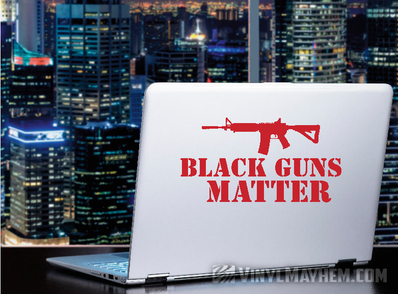 redGuns Matter AR-15 rifle vinyl sticker