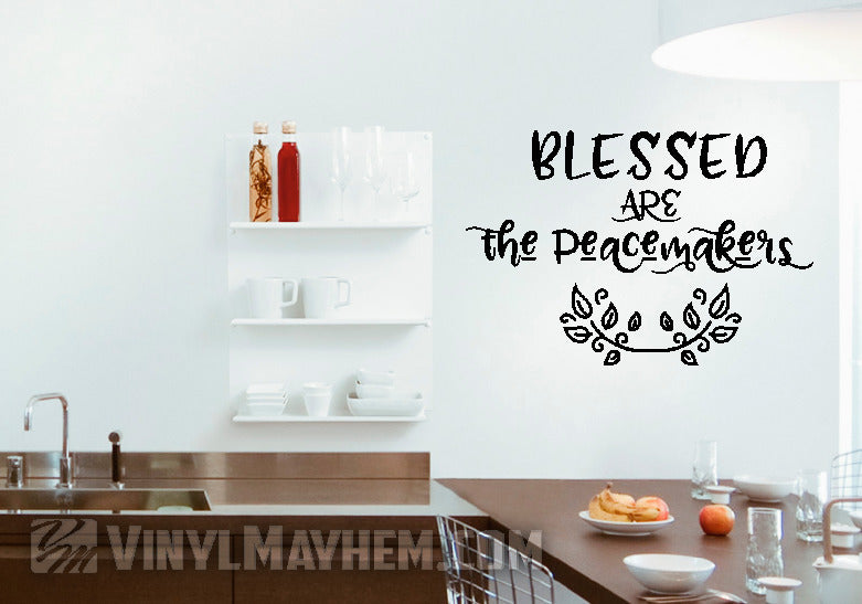 shop Blessed Are The Peacemakers vinyl sticker