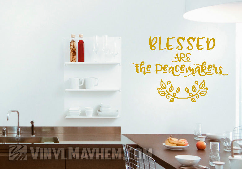 Blessed Are The Peacemakers vinyl sticker